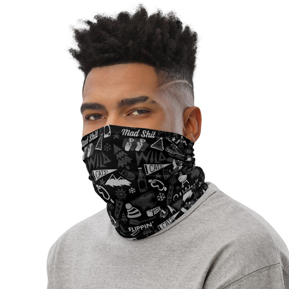 Wildcats AOP Black Neck Warmer